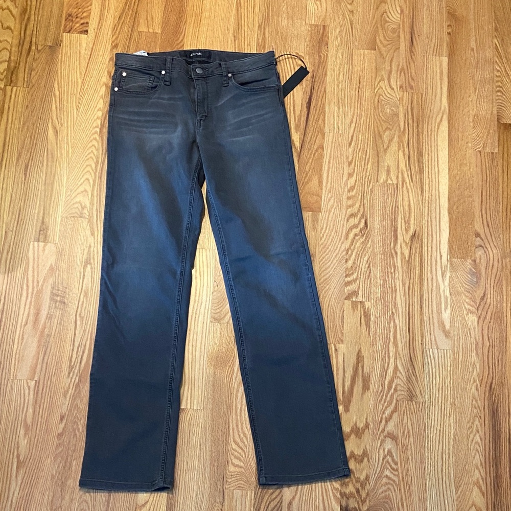 Joe's Jeans Dark Gray Straight-Leg Denim
